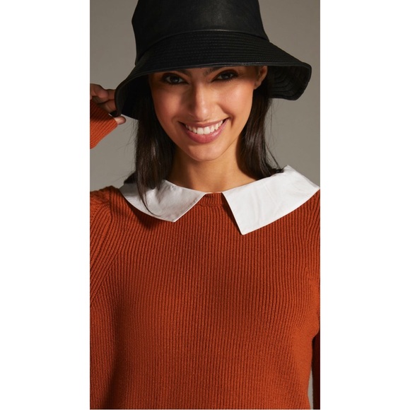 Anthropologie Accessories - NWT Anthropologie Faux Leather Bucket Hat